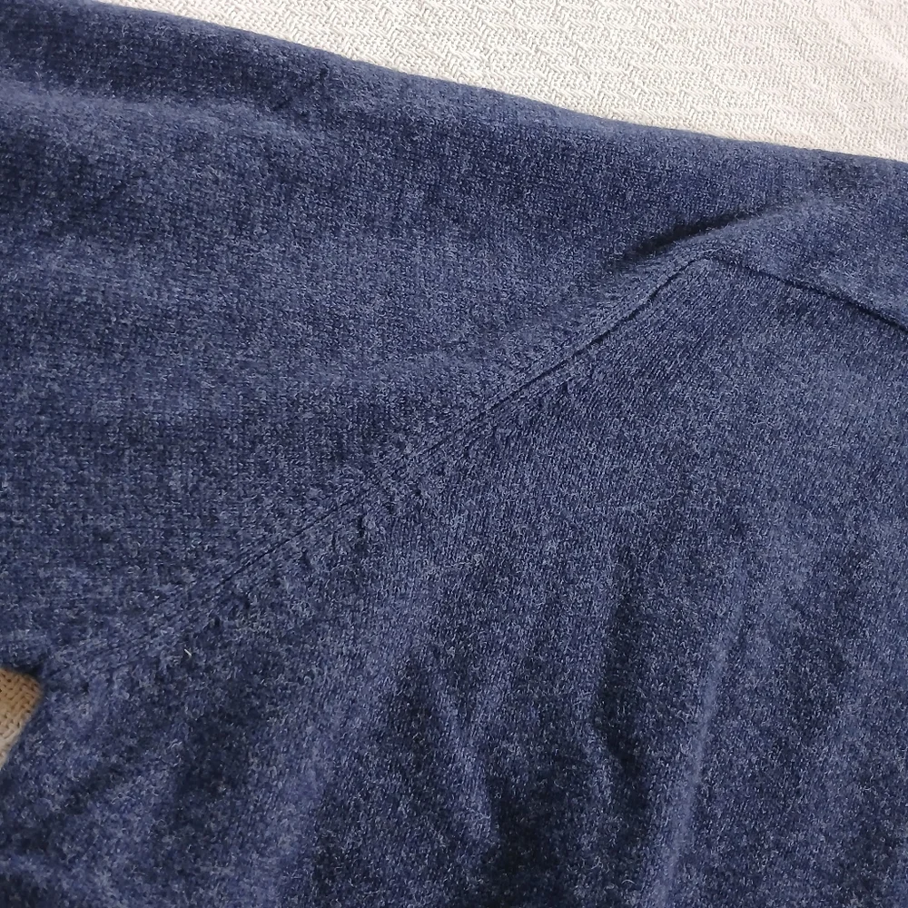 l.l bean ♡ lambswool sweater mens xxl blue v neck dad grandpa vintage preppy
